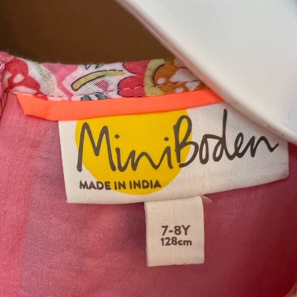 Mini Boden Girls Floral Sequin Dress Sizs 7-8 - Picture 2 of 4